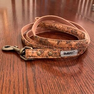 Beautiful Faux Leather Leash w/ soft canvas lining